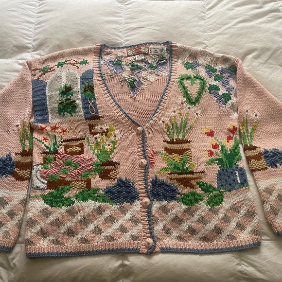 Babaa Jackets & Blazers - Vintage handmade knit sweater